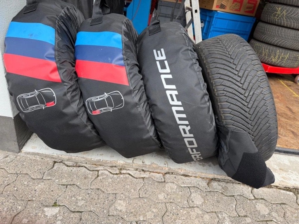 Winterbanden met velgen Michelin Alpin 7 voor BMW, Gebruikt, 16 inch, Banden en Velgen, Personenwagen