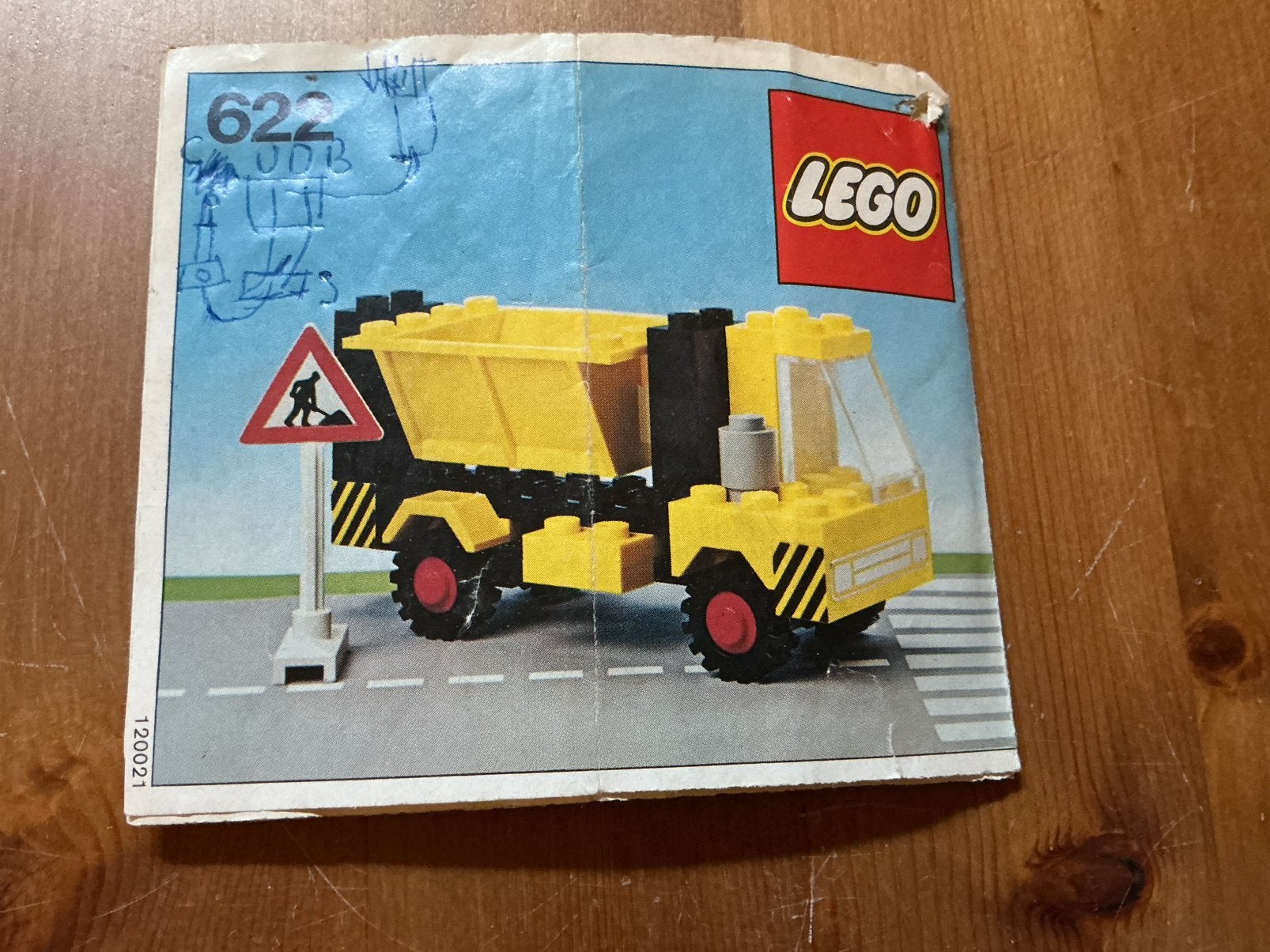Vintage lego bouwinstructies 622, Gebruikt, Lego, Ophalen of Verzenden, Losse stenen