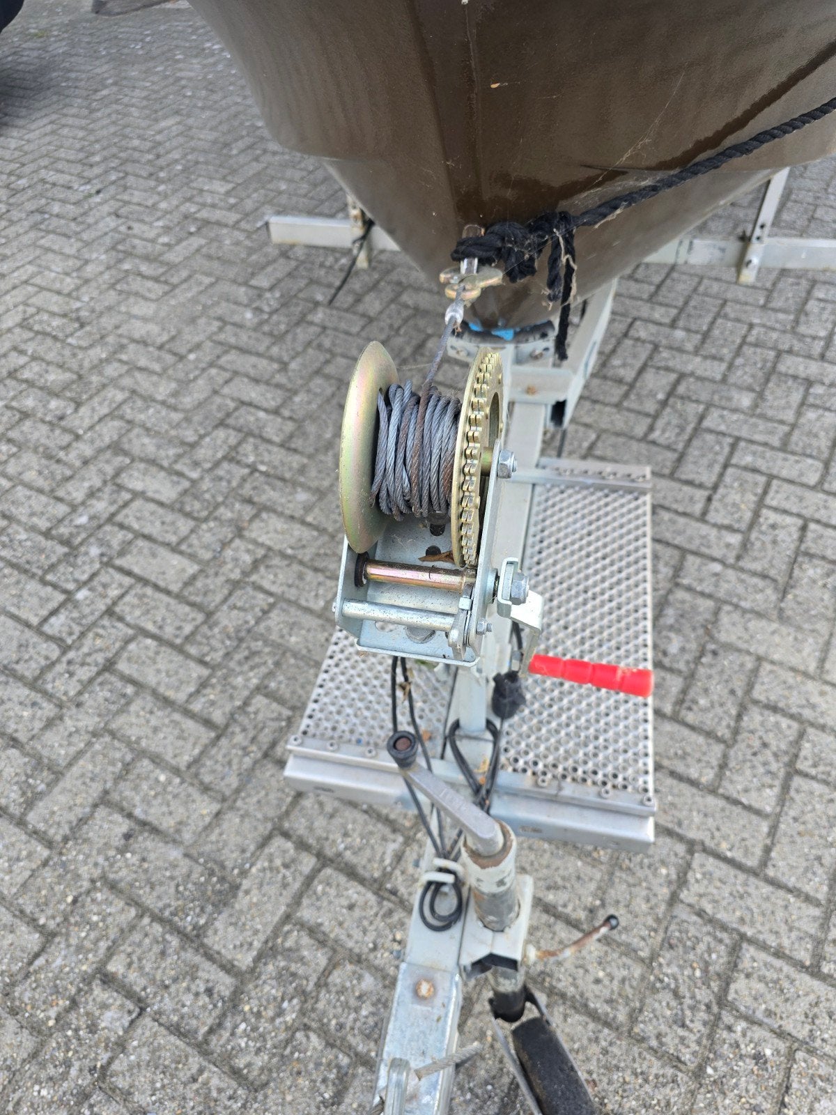 Kleine boot met Yamaha 25 pk buitenboordmotor en trailer, Overige merken, Gebruikt, Buitenboordmotor, Trailer