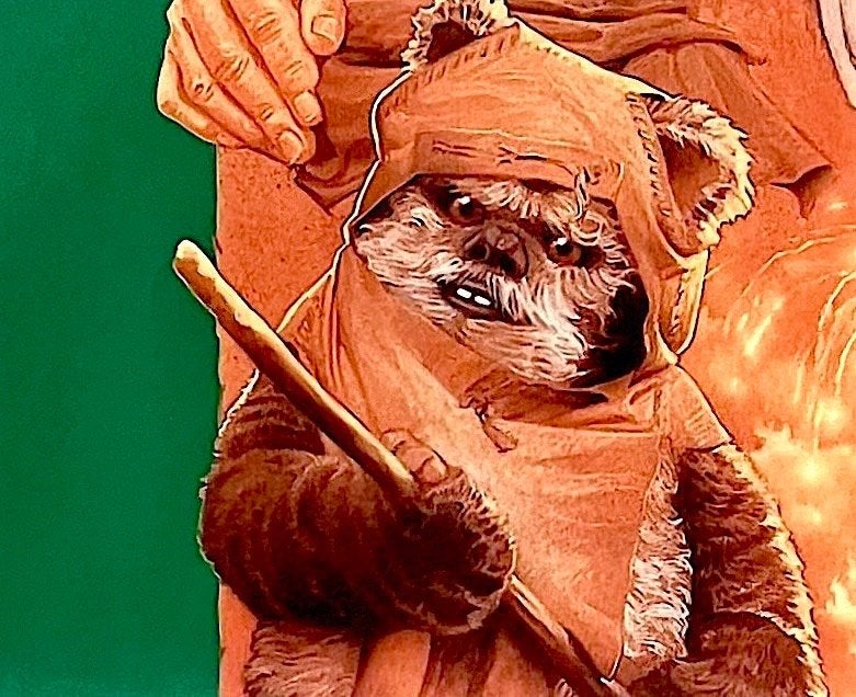 The Battle for Endor (1985) - Star Wars Ewoks Filmposter, Verzamelen, Posters, Rechthoekig Staand, Ophalen of Verzenden, Zo goed als nieuw
