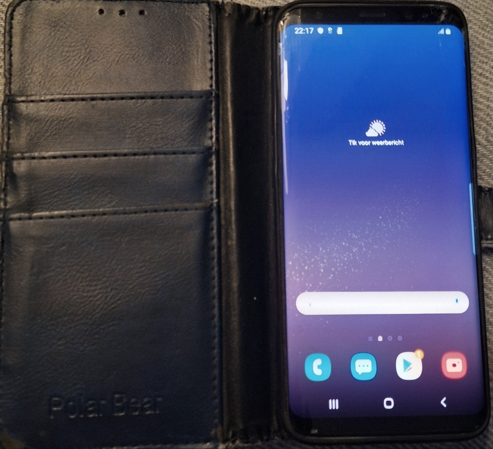 Samsung Galaxy S8 met 64GB opslag en hoesje, Gebruikt, Zwart, Touchscreen, Ophalen of Verzenden