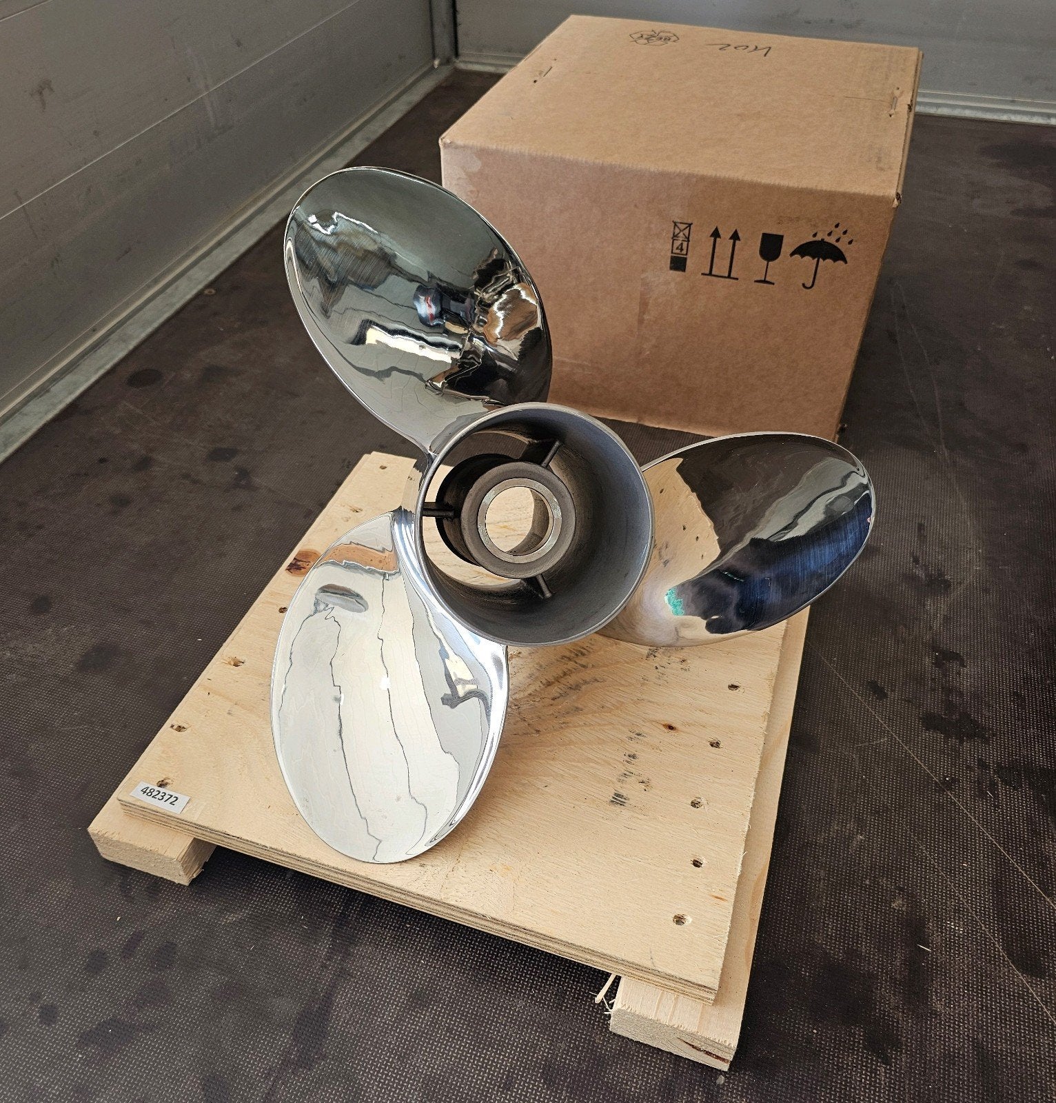 Propeller 19 Pitch RVS Schroef Mercruiser Yamaha ( NIEUW ), Ophalen of Verzenden, Motor en Techniek, Motorboot