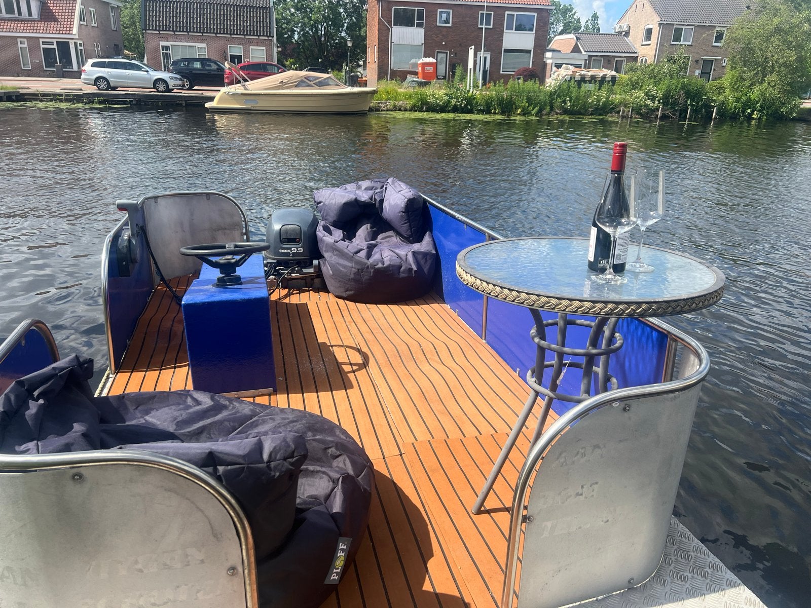 Pontoonboot met Buitenboordmotor, Overige merken, Gebruikt, Buitenboordmotor, Kussenset