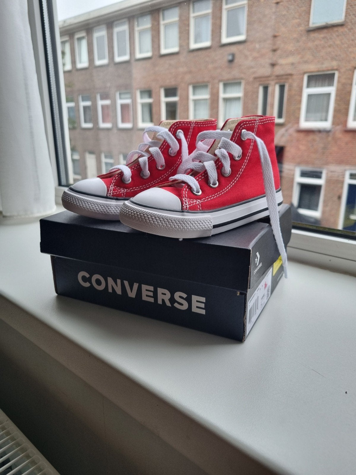 Converse All Star Hoge Sneakers Rood Maat 23, Kinderen en Baby's, Converse, Jongen of Meisje, Schoenen, Ophalen of Verzenden