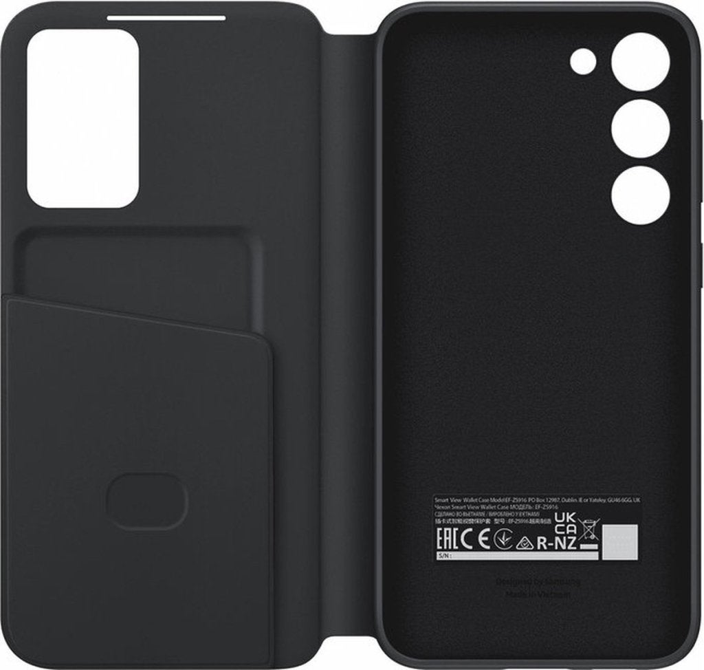 Samsung Galaxy S23 Plus Smart View Wallet Cover Zwart, Telecommunicatie, Mobiele telefoons | Hoesjes en Frontjes | Samsung, Samsung Electronics Benelux B.V.