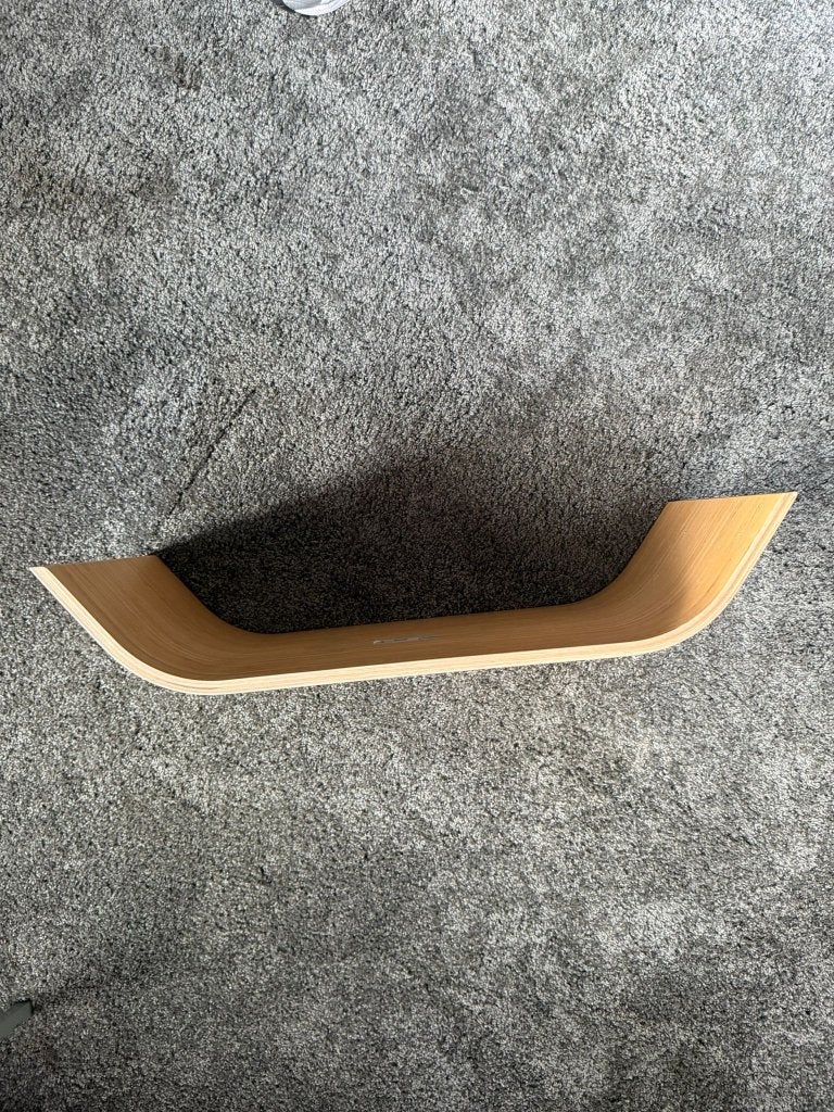 Stijlvol houten balance board / wobbelbord – naturel bamboe, Ophalen of Verzenden, Zo goed als nieuw, Overige typen
