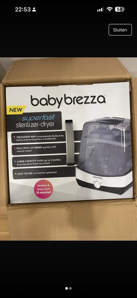 BabyBrezza sterilisator en droger, Ophalen of Verzenden, Nieuw, Sterilisator