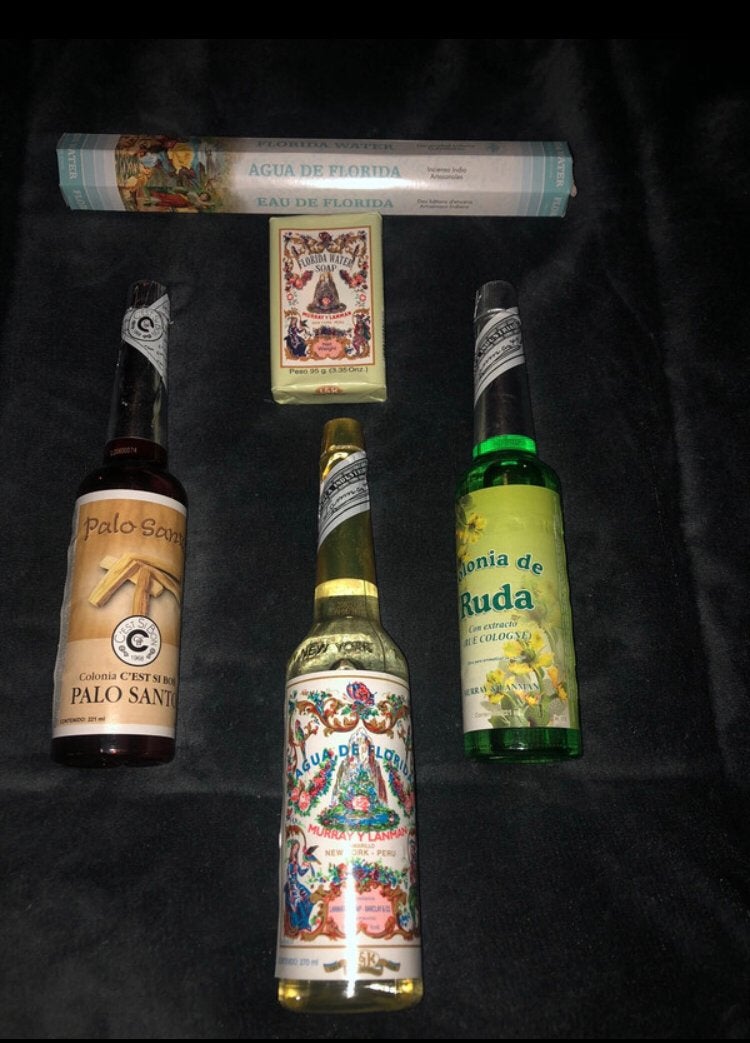 Set 3x florida water, Ruda, Palo Santo, zeep en wierook, Ophalen of Verzenden, Nieuw, Spiritualiteit algemeen, Overige typen
