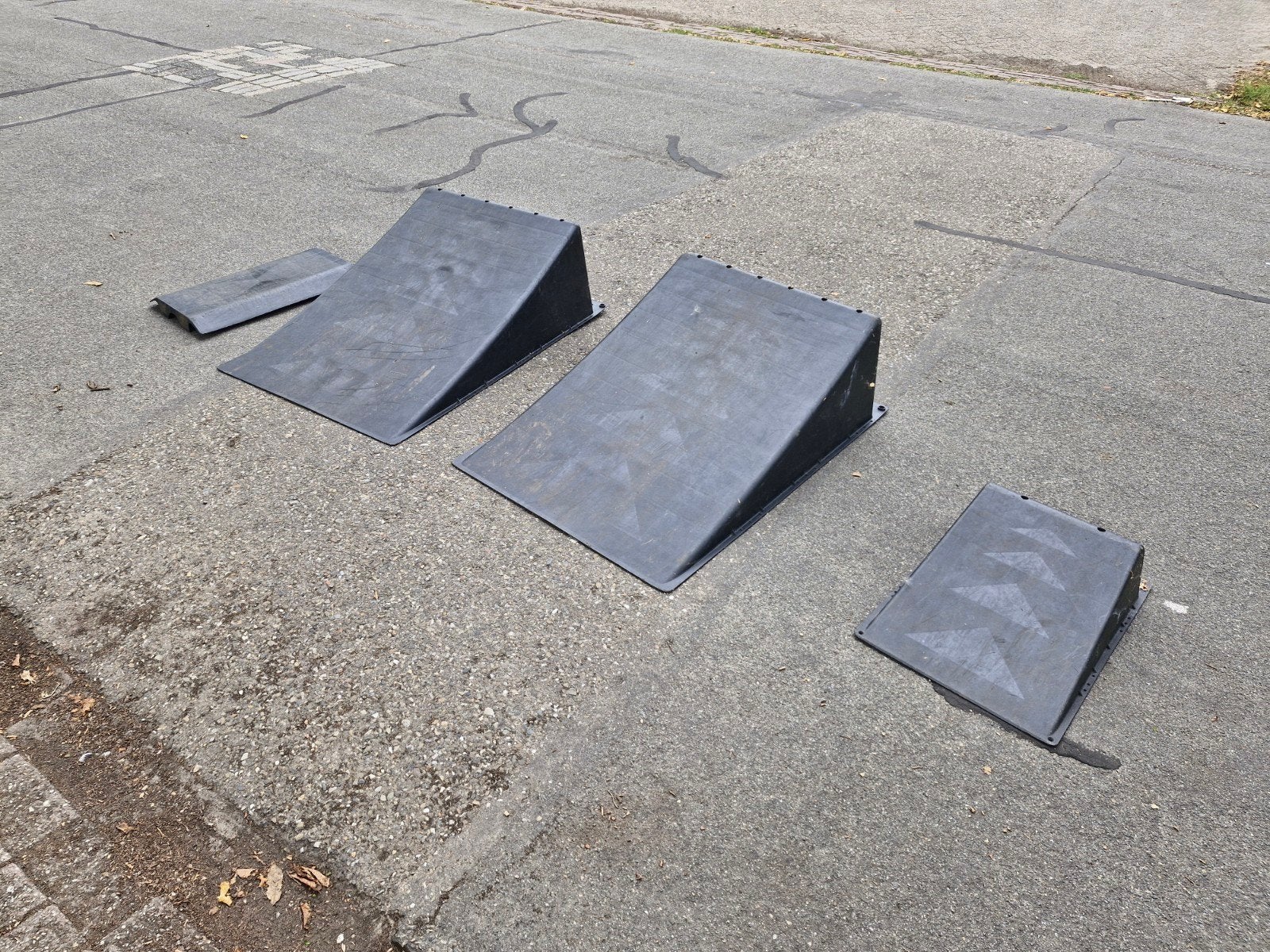 Skateboard/BMX ramps/schans - set van 4, Ophalen, Gebruikt