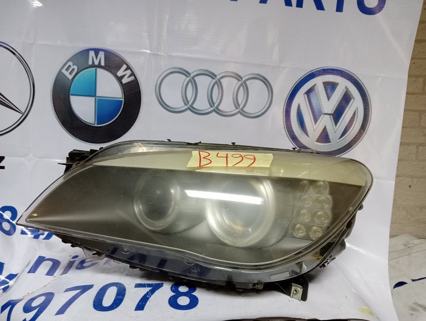 BMW 7 Serie Koplamp links 7182137, Gebruikt, -, -, Ophalen of Verzenden
