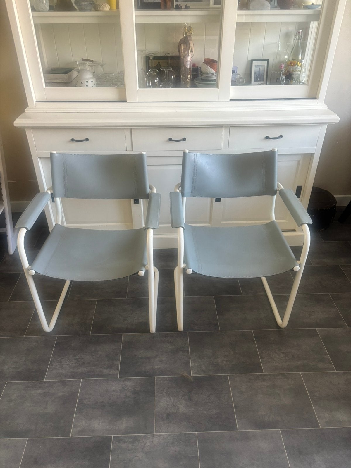 Vintage Mart Stam design stoelen, set van 2, Huis en Inrichting, Ophalen, Zo goed als nieuw, Twee