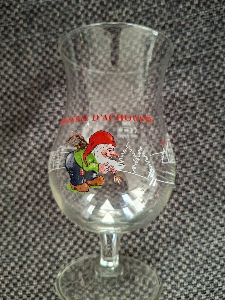 La Chouffe bier glas 33 cl M19, Verzamelen, Ophalen of Verzenden, Zo goed als nieuw, Glas of Glazen, Overige merken