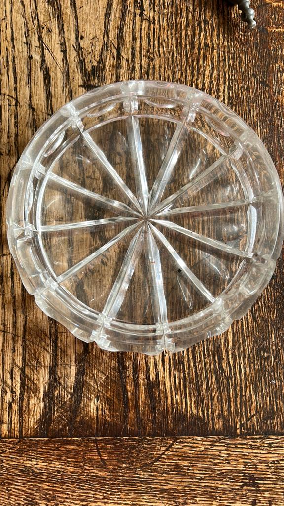 Vintage Kristallen Onderzetter - Elegant en Tijdloos, Antiek en Kunst, Antiek | Glas en Kristal, Ophalen of Verzenden