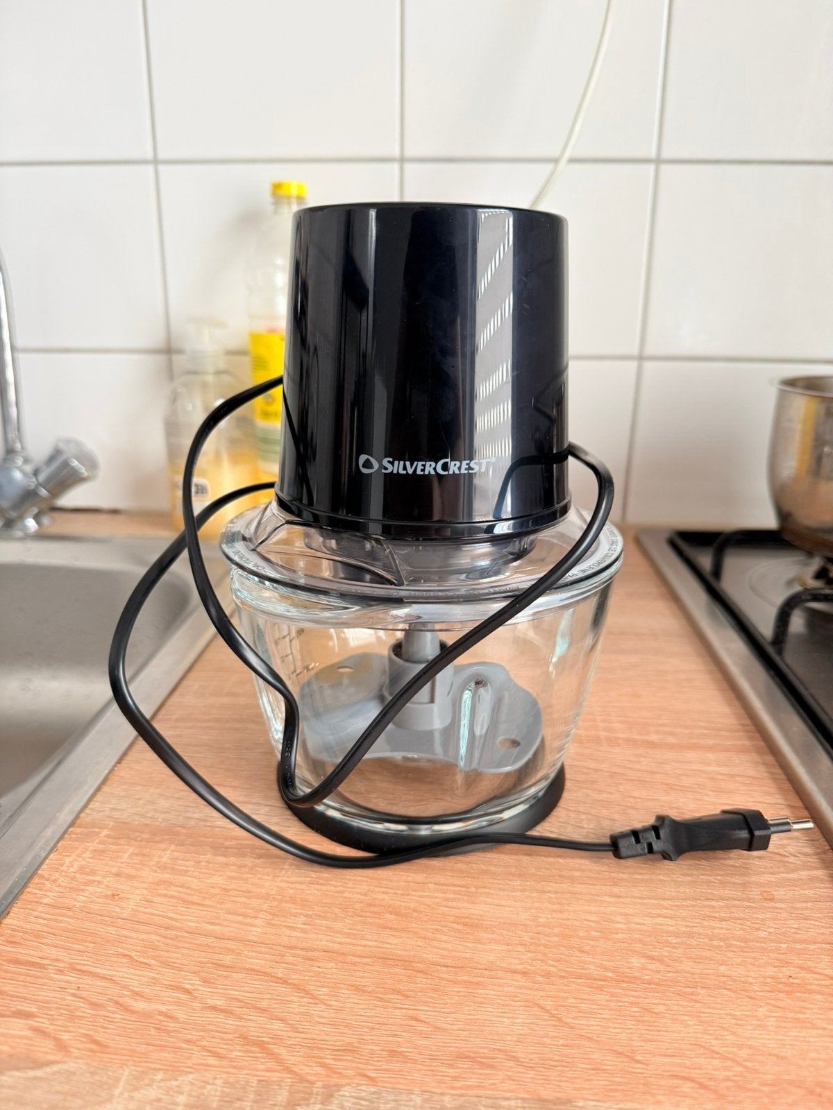 Mini chopper, Minder dan 1 liter, Ophalen of Verzenden, Zo goed als nieuw, 2 snelheden