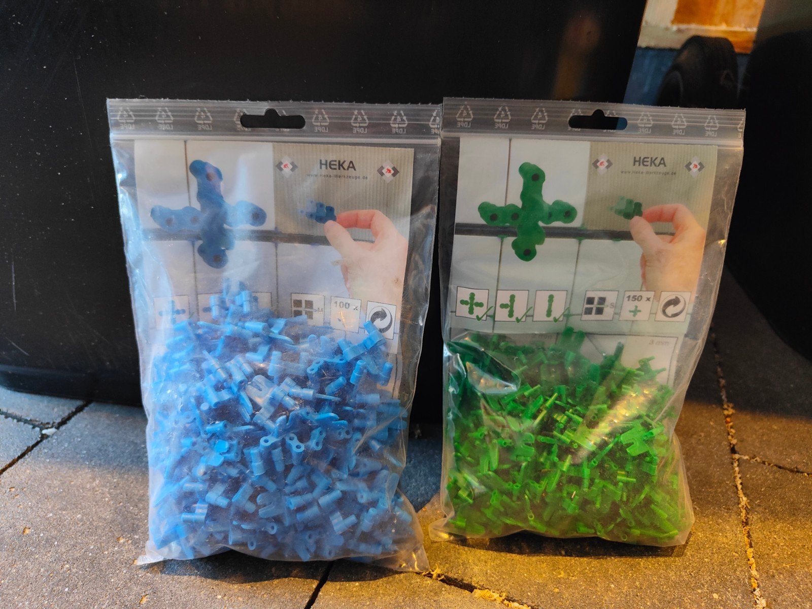 Heka tegelkruisjes - blauw en groen (150 stuks), Ophalen of Verzenden, Nieuw
