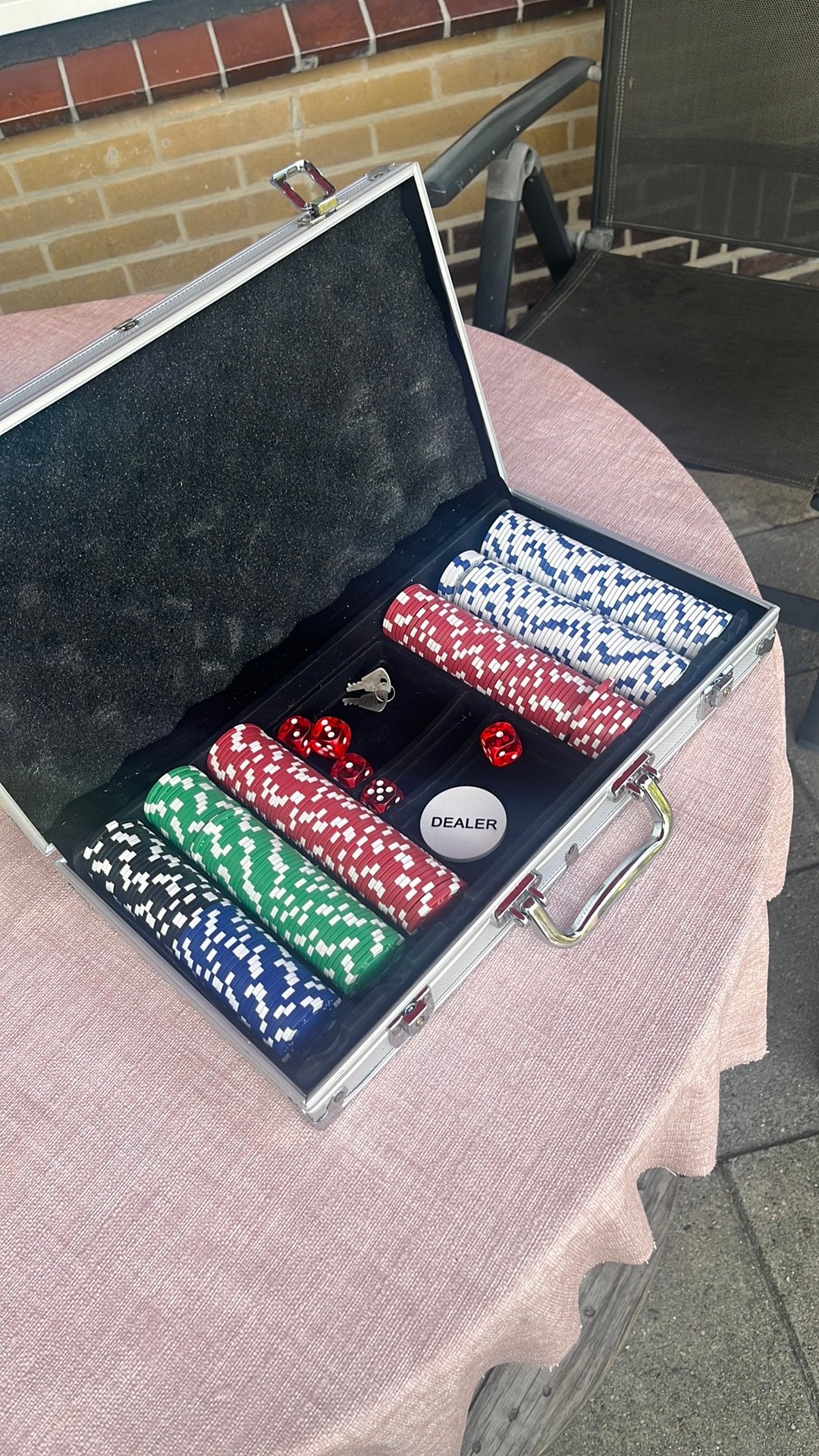 Pokerkoffer, Ophalen of Verzenden, Zo goed als nieuw