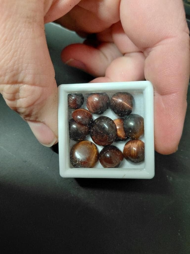 Rode tijgeroog cabochons, Sieraden, Tassen en Uiterlijk, Edelstenen, Ophalen of Verzenden, Nieuw