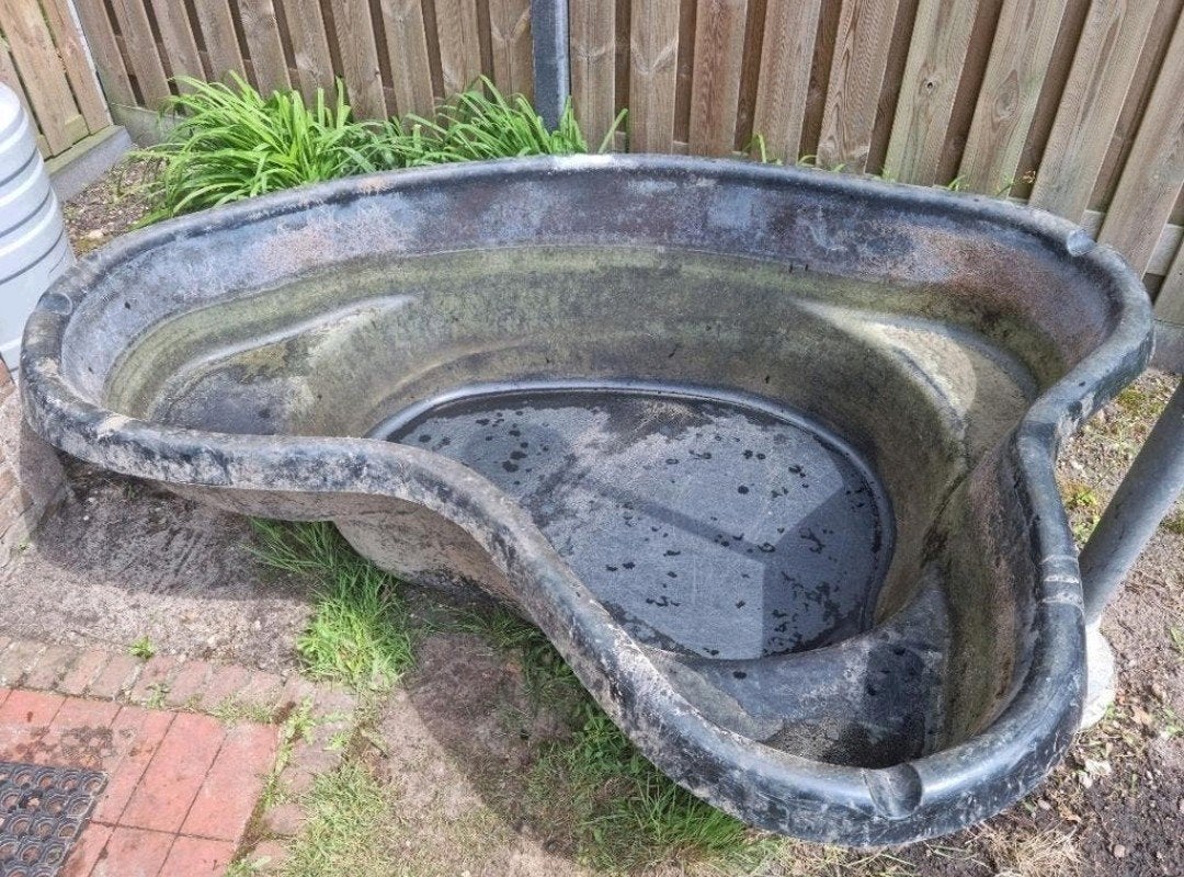Schitterende voorgevormde sterke polyester vijver 2.15x1.60m, Tuin en Terras, Vijvers, Ophalen, Zo goed als nieuw