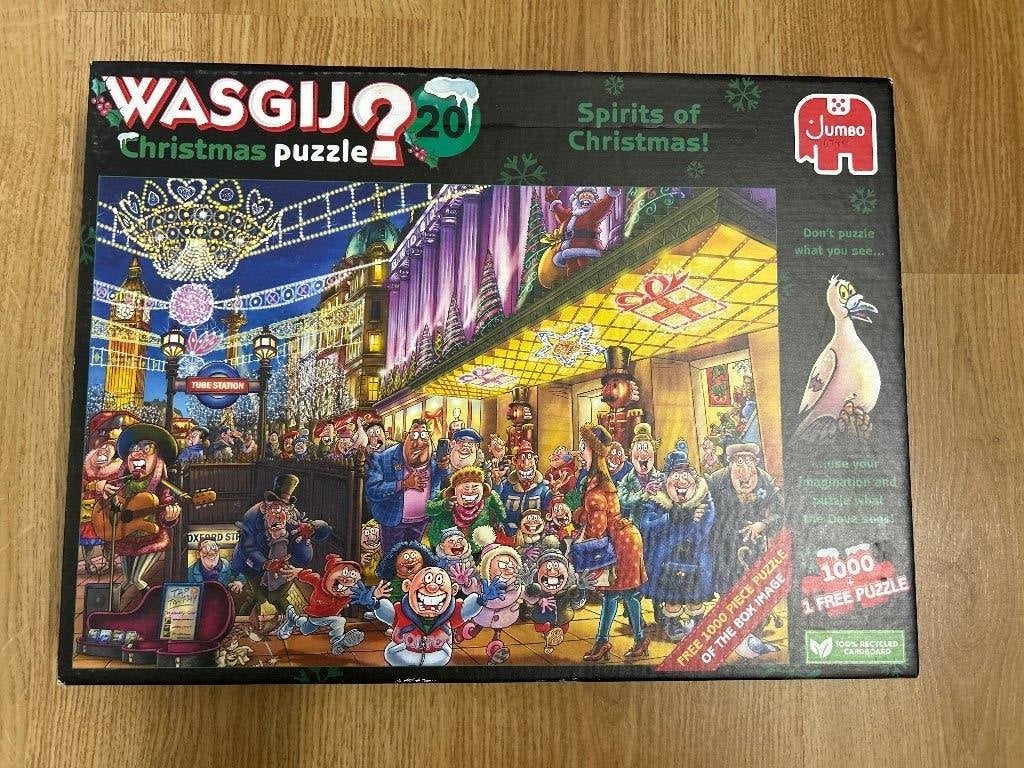 Wasgij christmas puzzel, Ophalen, 500 t/m 1500 stukjes, Zo goed als nieuw