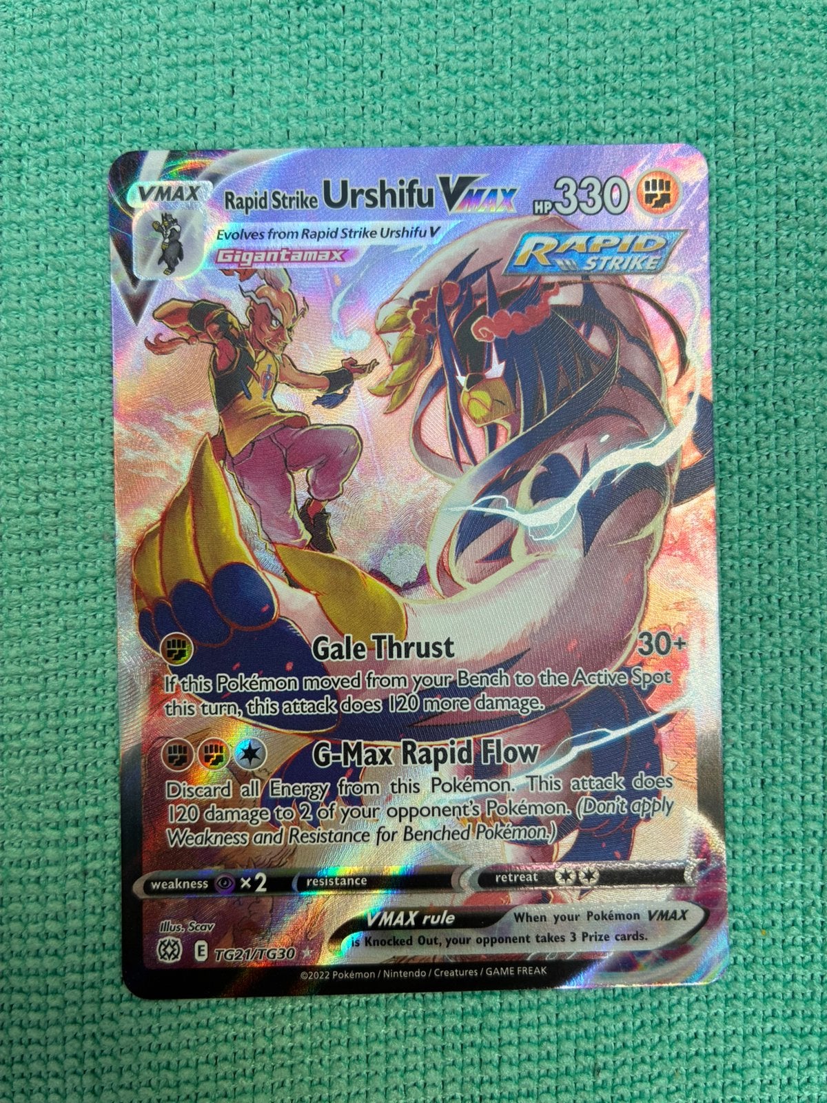 Rapid Strike Urshifu VMAX TG21/TG30, Ophalen of Verzenden, Nieuw, Losse kaart