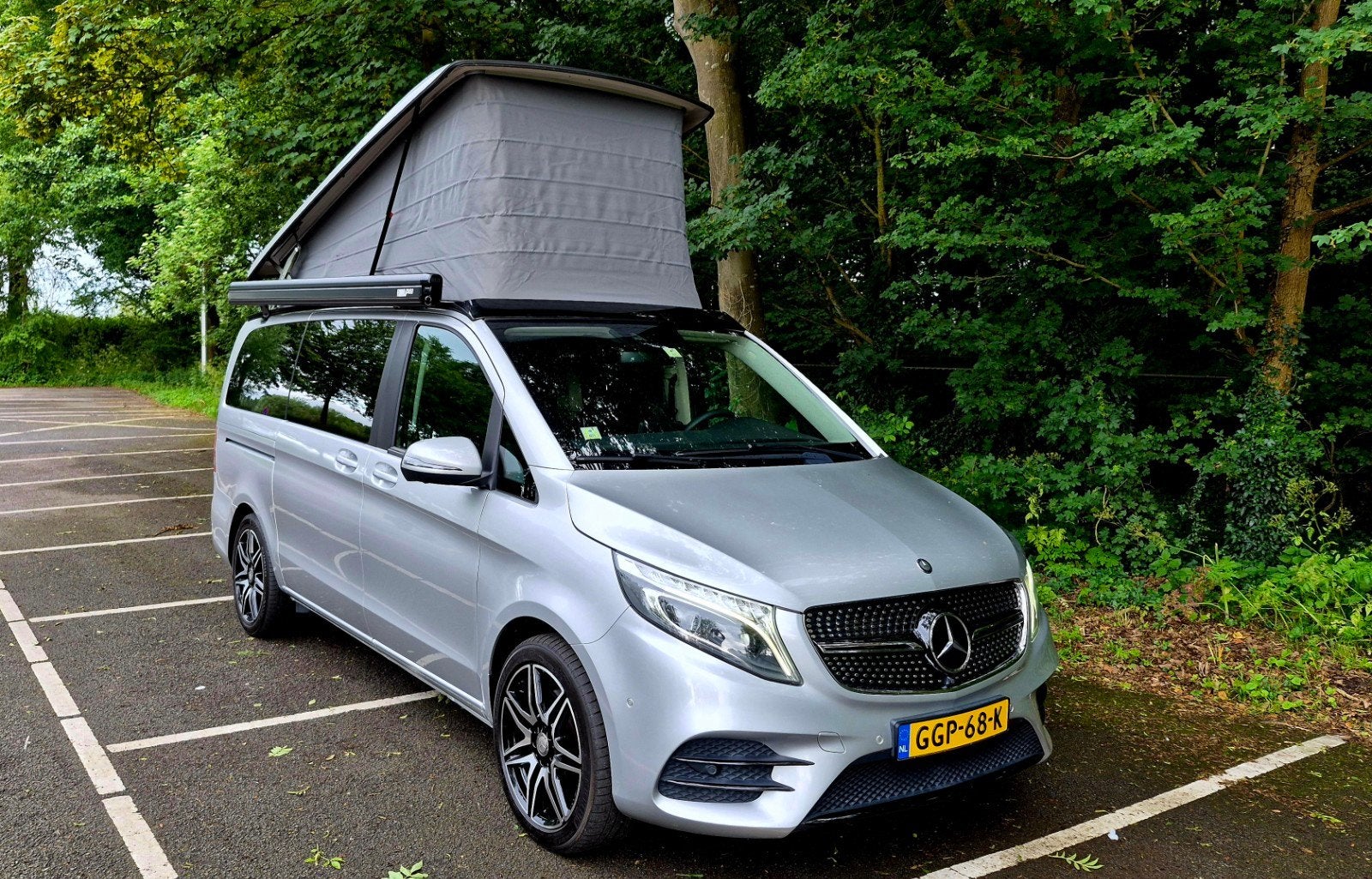 Mercedes V250 AMG Marco Polo AUT 4matic Vakantieklaar, Caravans en Kamperen, Campers, Automaat, Koelkast, Diesel, Particulier