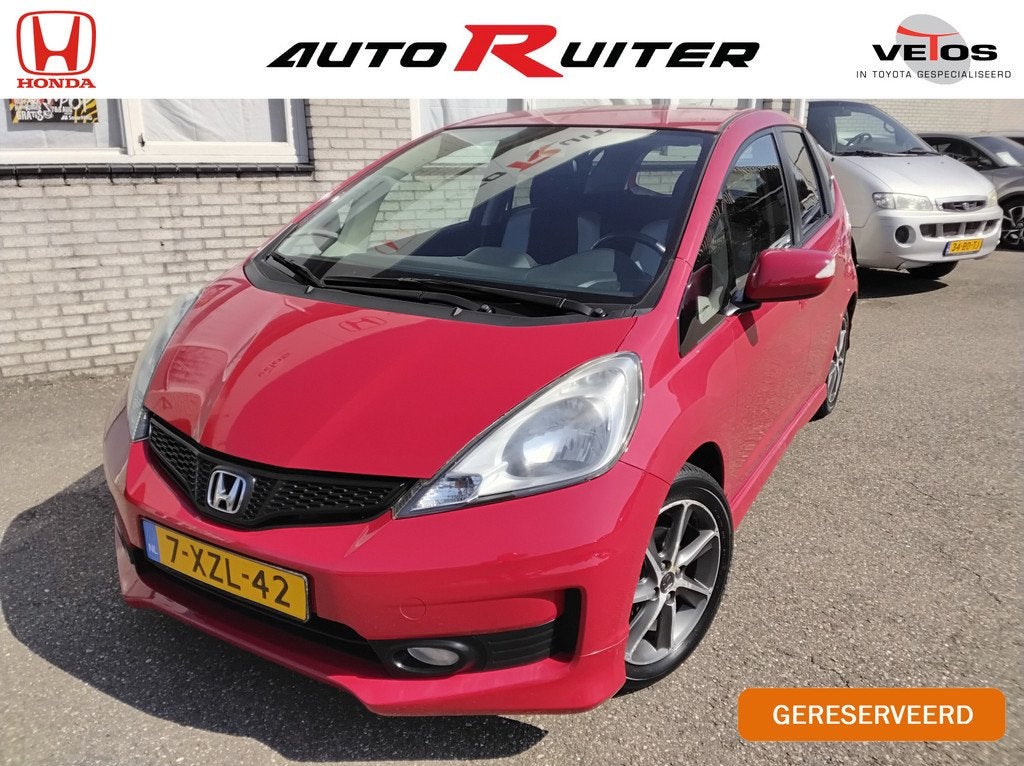 Honda Jazz 1.4 Si Sport (bj 2012), Auto's, Honda, Voorwielaandrijving, Zwart, 4 cilinders, Bedrijf