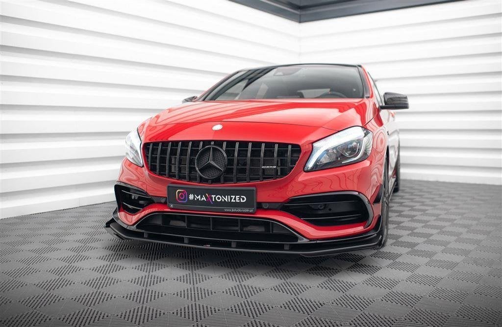 Maxton Design Spoiler Splitter Lip Mercedes A45 AMG Aero, Verzenden, Automotive Parts, A.parts@hotmail.nl, Trasmolenlaan 12 3447 GZ Woerden