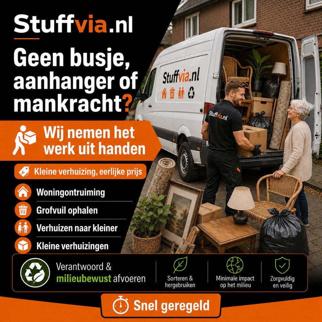 Woningontruiming, grofvuil & kleine verhuizing Zutphen e.o, Verhuizen binnen Nederland