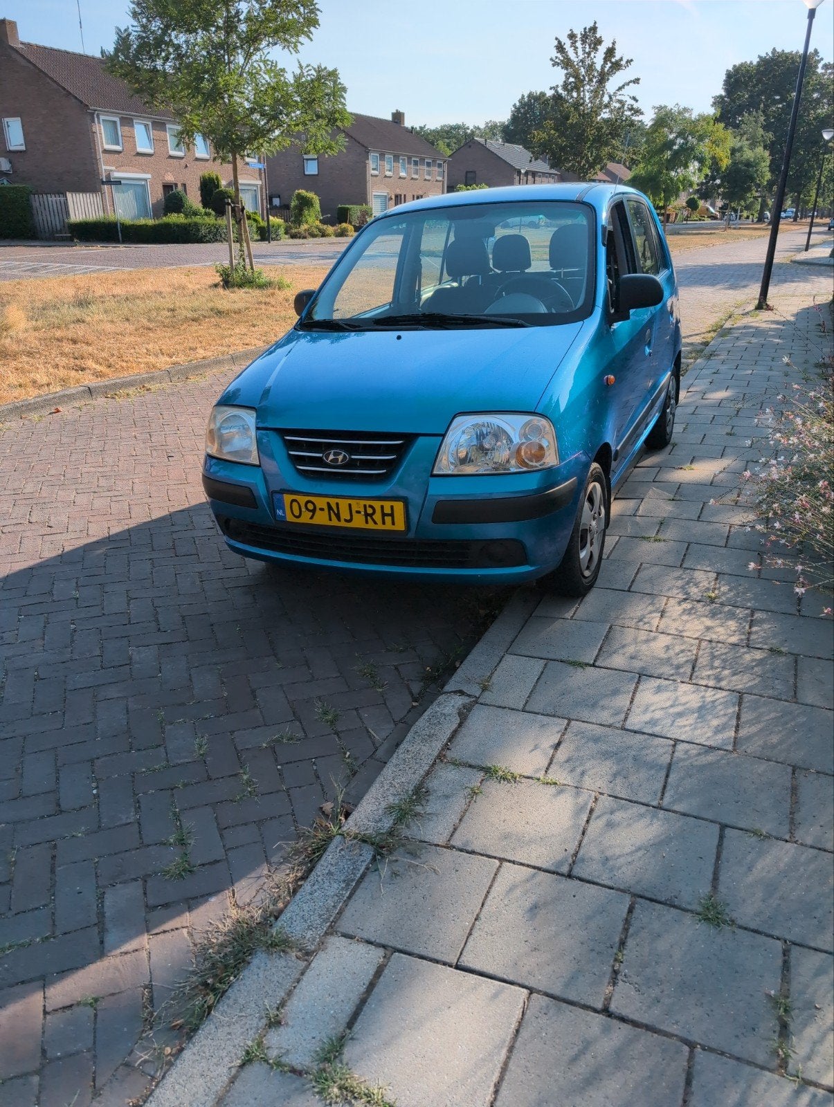 Hyundai Atos 1.1 2003 Blauw, Auto's, Voorwielaandrijving, Stof, 31 €/maand, 4 cilinders