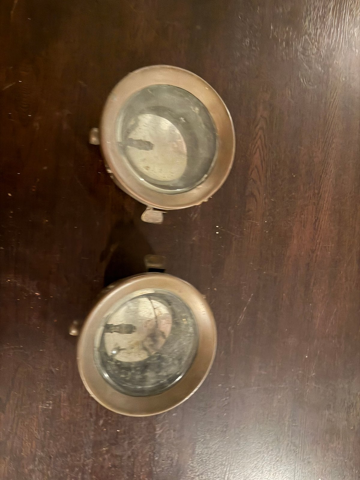 2 koperen koetslampen, Ophalen of Verzenden, Koper