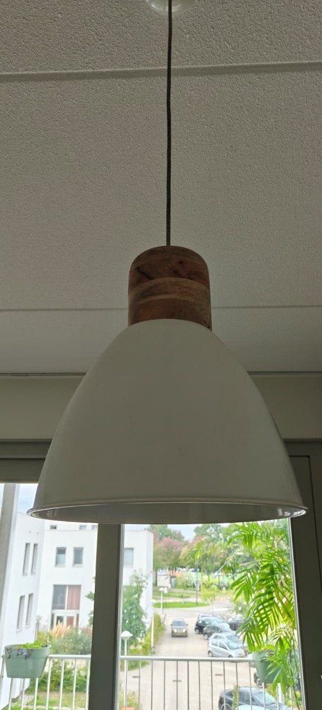 Witte industriële Loods5 lamp, Ophalen, E27 (groot), Zo goed als nieuw, Industrieel