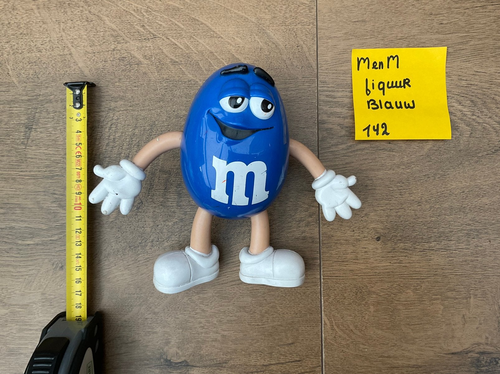 Gebruikt blauw MenM of M&M figuur flexibele ledematen, Ophalen, Gebruikt, Overige typen