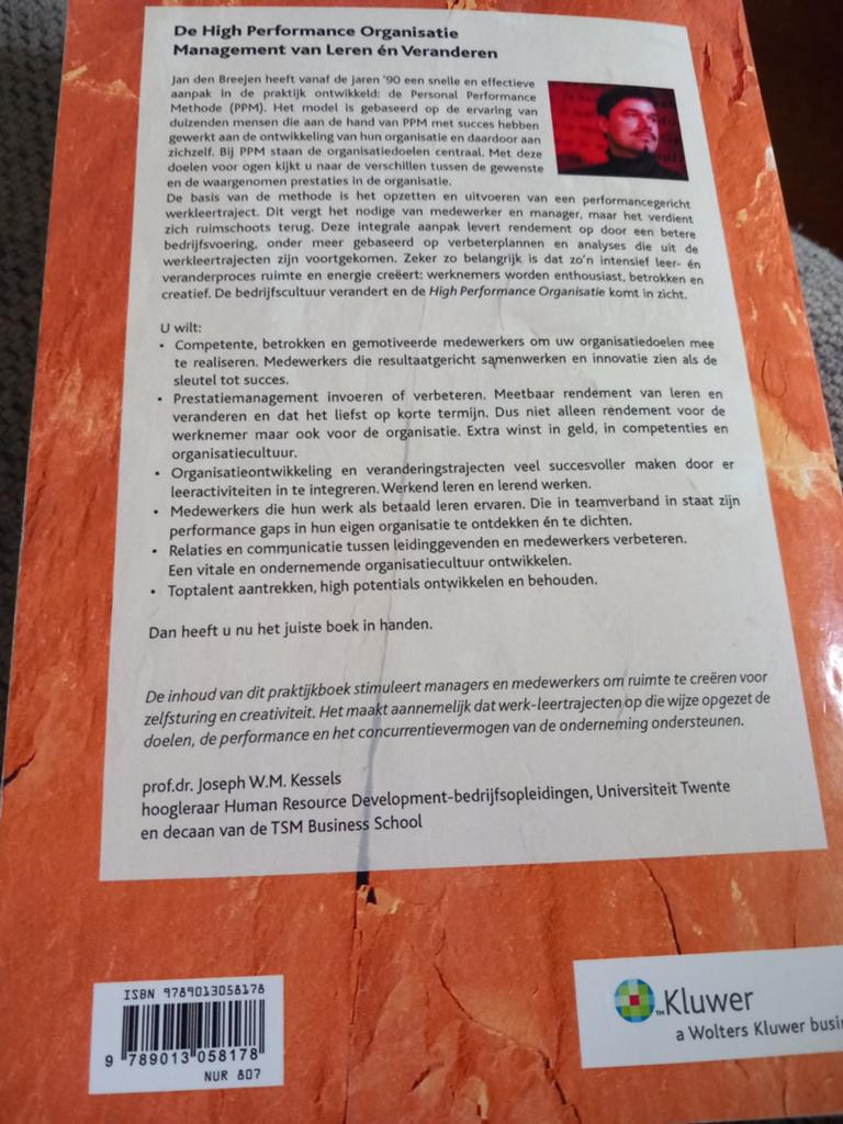 Jan D. den Breejen - De High Performance Organisatie, Verzenden, Zo goed als nieuw, Jan D. den Breejen