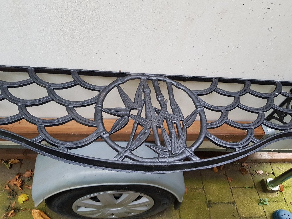 Prachtige gietijzeren wandschap / wandplateau, Ophalen, Gebruikt