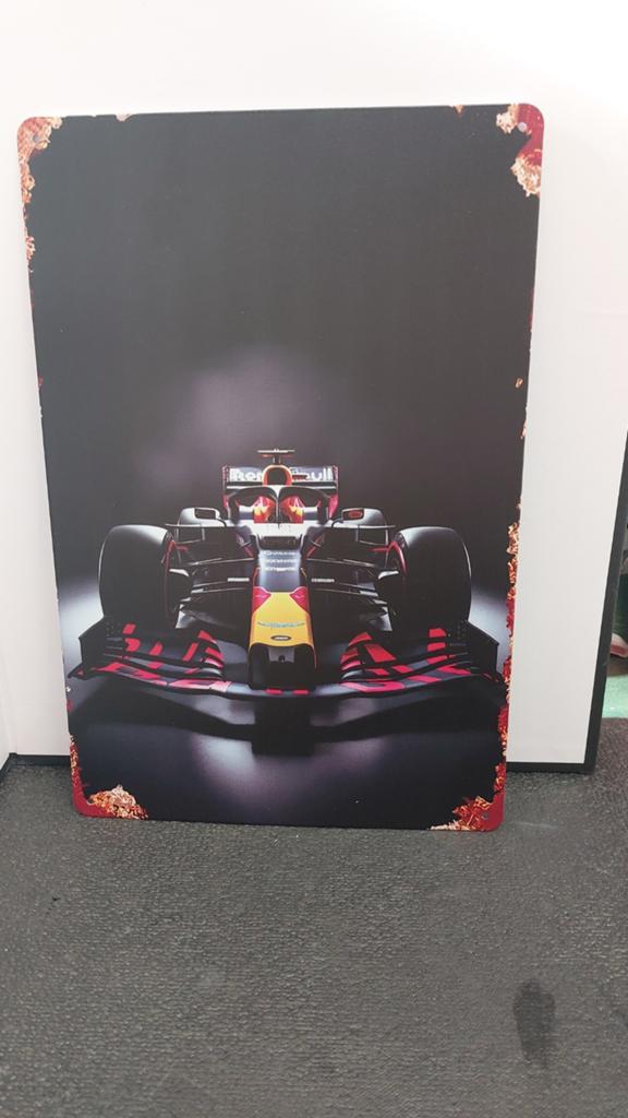 Red Bull Racing F1 Metalen Plaat - 20x30cm, Metaal, 30 cm, Industrieel, 20 cm