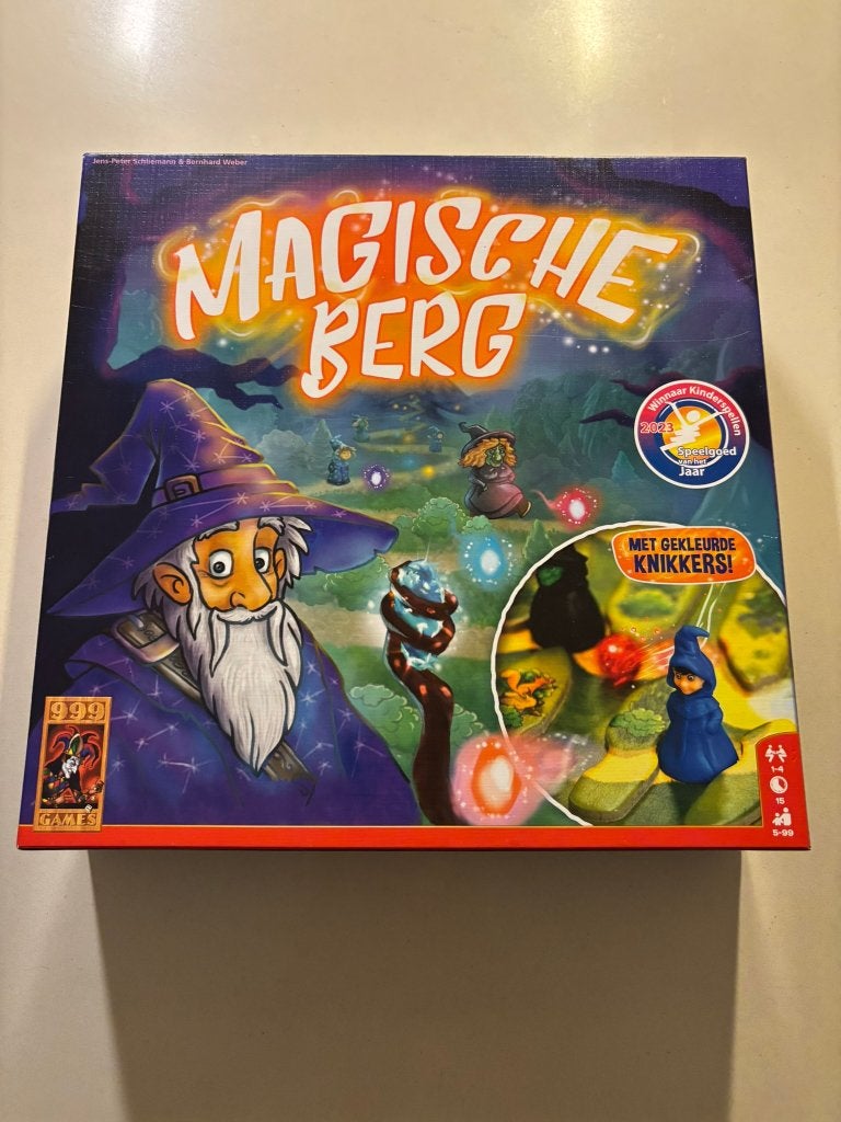 Magische berg gezelschapsspel 999 games 1-4 spelers spel!, Een of twee spelers, Ophalen of Verzenden, Zo goed als nieuw, 999 Games