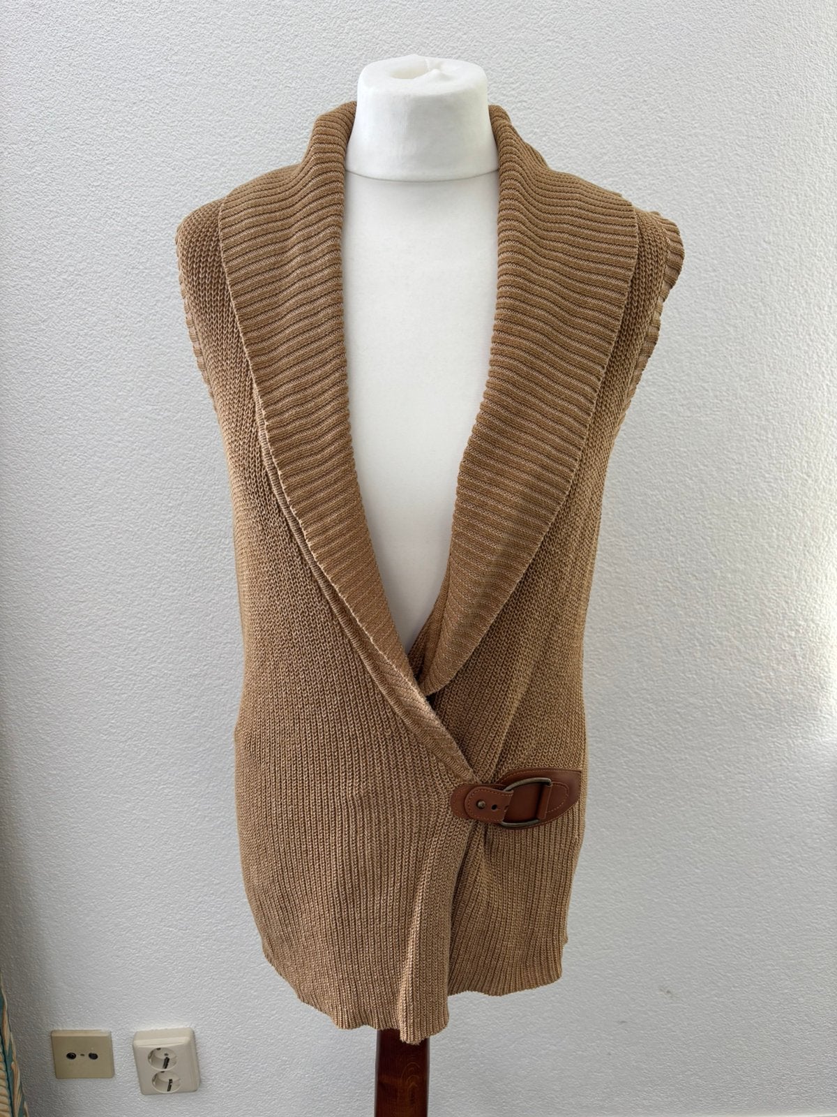 Lauren Ralph Lauren bruin vest maat S, Kleding | Dames, Ophalen of Verzenden, Zo goed als nieuw, Maat 38/40 (M), Bruin