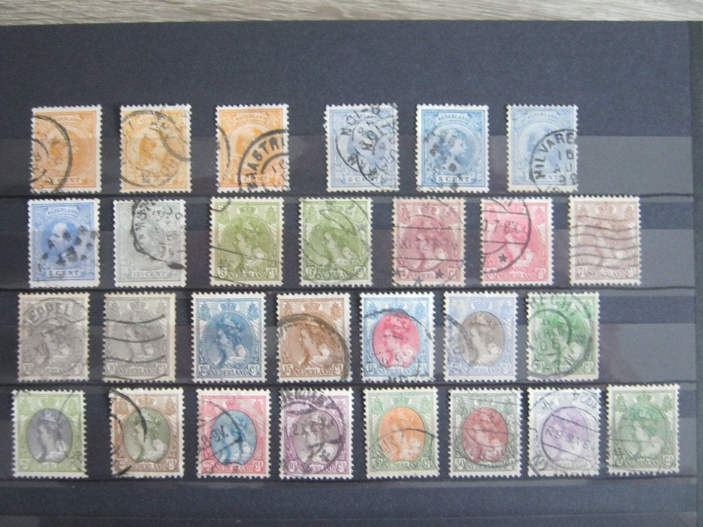 Doubletten Nederland v/a klassiek t/m 50-er jaren gestempeld, Postzegels en Munten, Postzegels | Nederland, Verzenden, T/m 1940