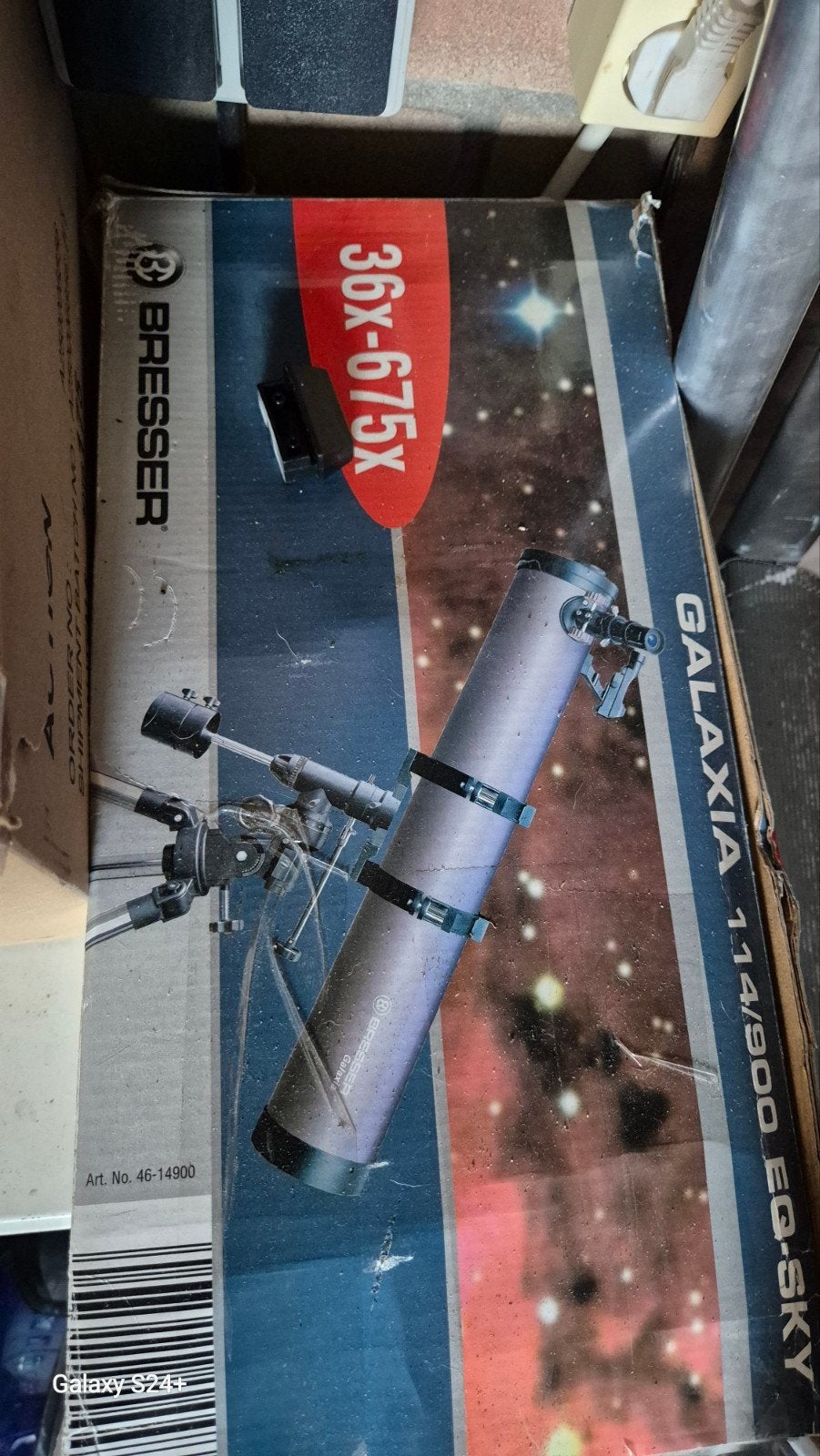 Bresser Galaxia 114/900 EQ-SKY Spiegeltelescoop, Ophalen, 80 tot 200 mm, Met statief, Spiegeltelescoop (reflector)