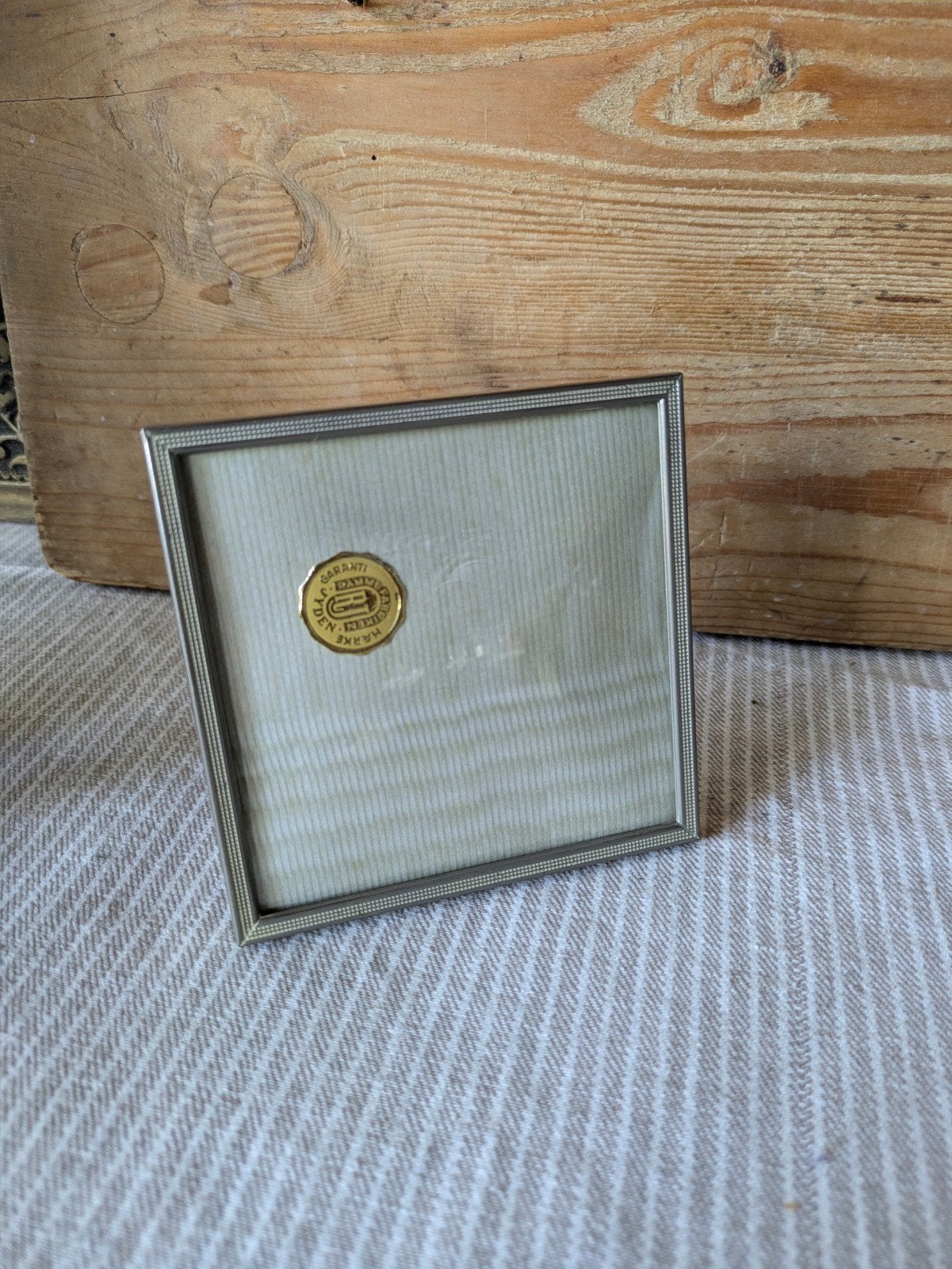 Vintage fotolijstje Denemarken, Ophalen of Verzenden