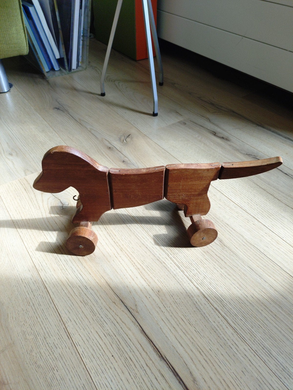 Vintage houten trekhond - Speelgoed, Ophalen of Verzenden, Gebruikt, Jongen of Meisje