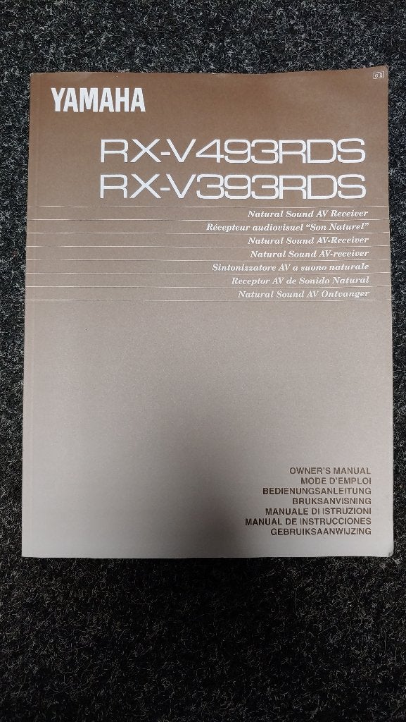 Yamaha rx-v493/393 handleiding als new !, Ophalen of Verzenden