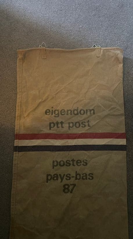 Vintage PTT Postzak - Stevige Jute Zak, Ophalen of Verzenden, Gebruikt