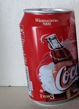 Cola-Cola Blik Duitsland Weihnachten(Kerst) 1999 1 von 3 vol, Ophalen of Verzenden, Zo goed als nieuw, Verpakking