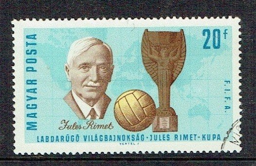 Hongarije 1966 WK Voetbal Jules Rimet, Verzenden, Gestempeld, Sport