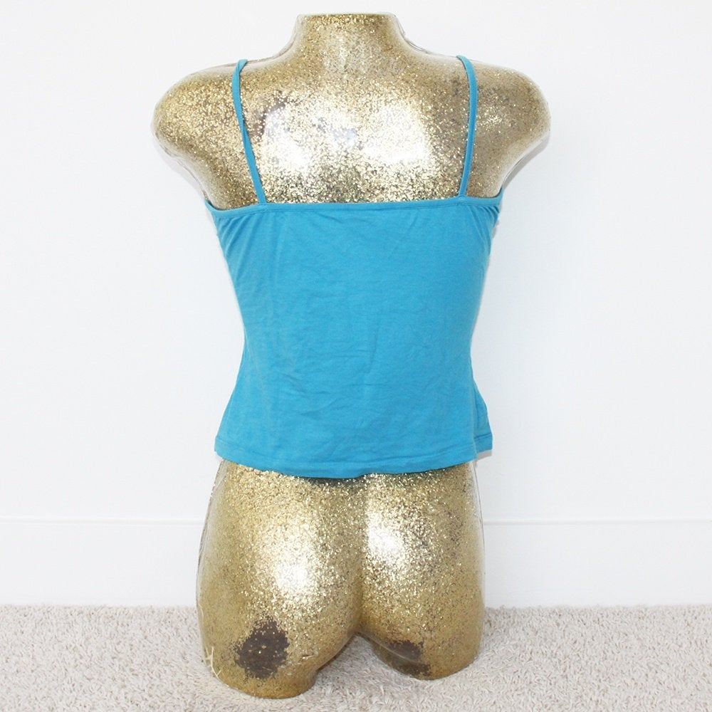 Vintage Versace Topje - 99 (M) € 15,-, Maat 38/40 (M), Blauw, Ophalen of Verzenden, Zo goed als nieuw