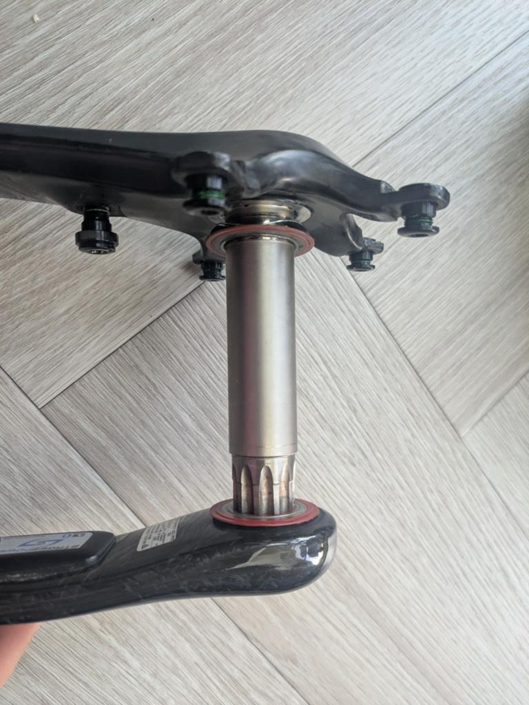Stages Power en SRAM Red Carbon Crankstel 172.5mm, Crankstel of Pedalen, Gebruikt, Sram Red, Racefiets
