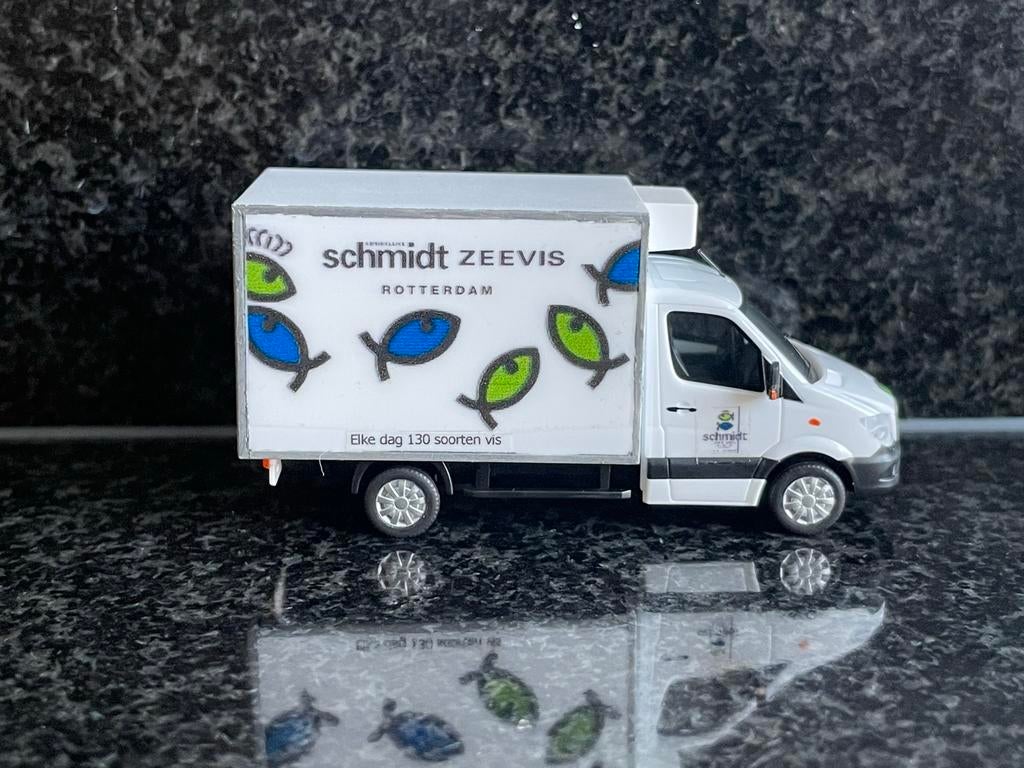 Decals transfer logo set Schmidt zeevis rotterdam visboer H0, Verzenden, Nieuw