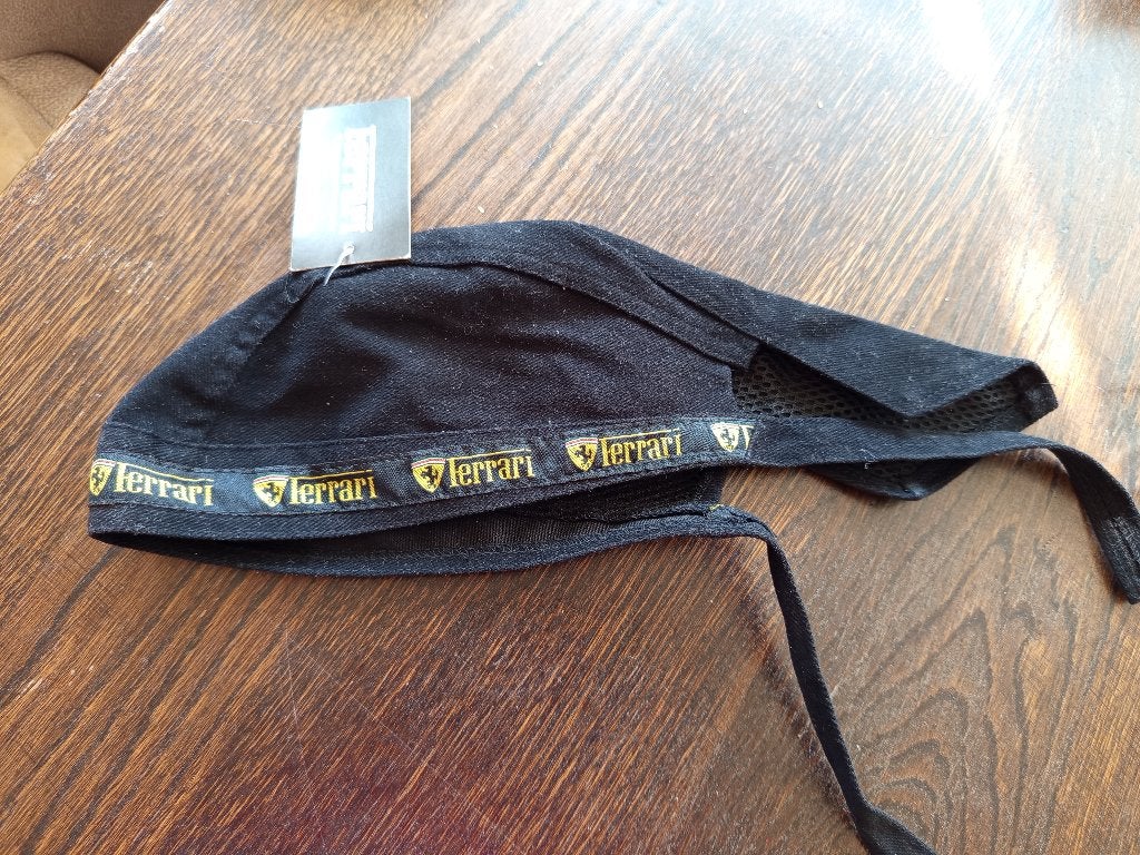 Nieuwe Ferrari bandana / hoofddoek - Zwart, Ophalen of Verzenden, Nieuw, Helm