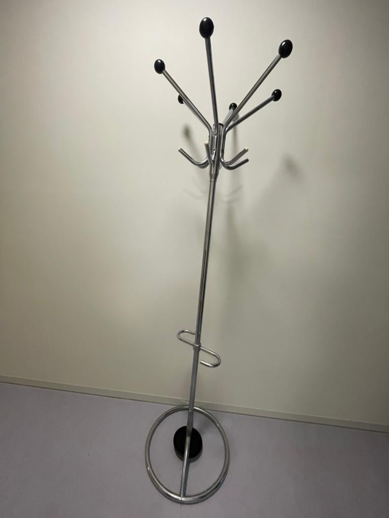 Chromen ‘papegaai’ kapstok., Gebruikt, 200 cm of meer, Ophalen of Verzenden, Metaal